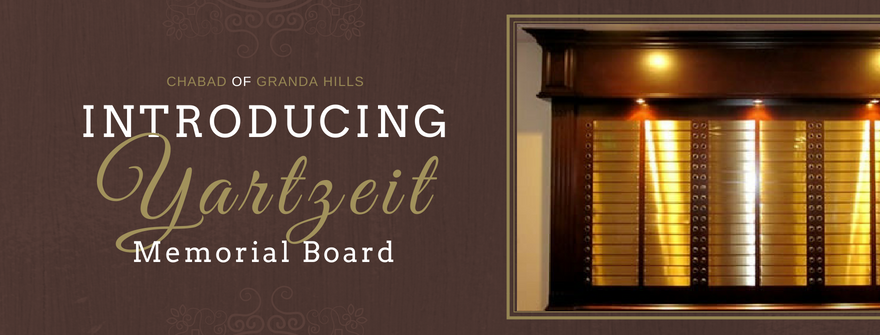 Chabad Jewish Center of Granada Memorial Board